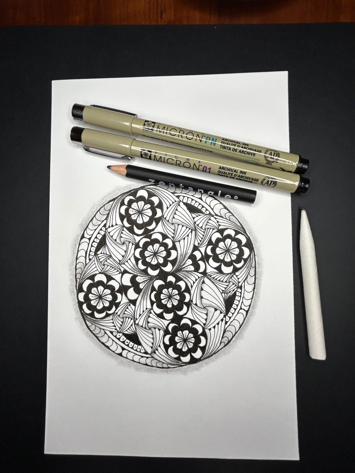 Zendala 003 - Zentangle Mandala Class / Recorded