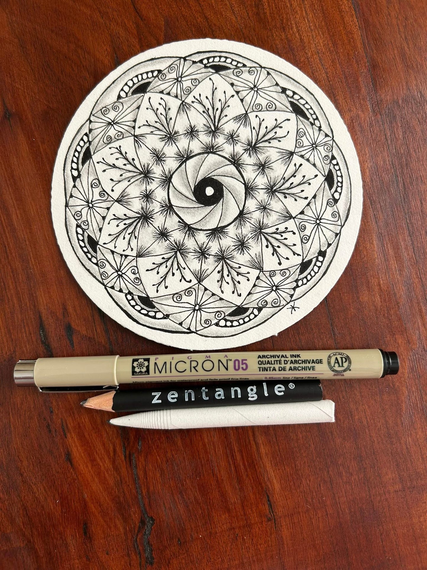 RECORDED - Zentangle Mandala Class