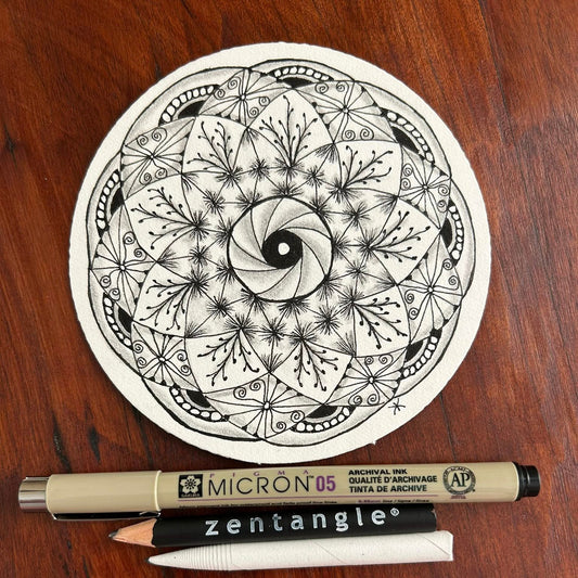 RECORDING - NEW Zentangle Mandala Workshop (004)