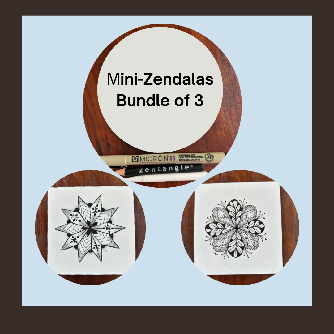 BUNDLED Tangling Kit – “Mini Mandalas"  001