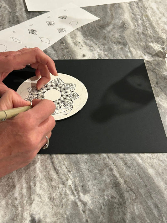 NEW  Online Zentangle Mandala Class  / Nov 25